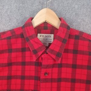 Filson Red and Black Plaid Flannel
